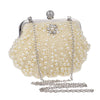 Beded women evening bags diamonds shell lady small day clutches party dinner wedding bridal hollow pearl handbags purse - Vimost Shop