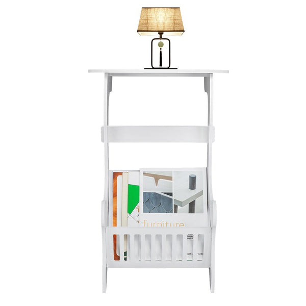 Bedside End Table Locker Coffee Table Modern European Style White Round Home Furniture - Vimost Shop