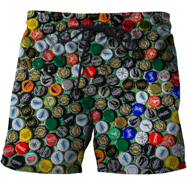 Beer cover Printed Beach Shorts Men Casual Board Shorts Vacation Quick Dry Shorts Swimwear Streetwear DropShip - Vimost Shop