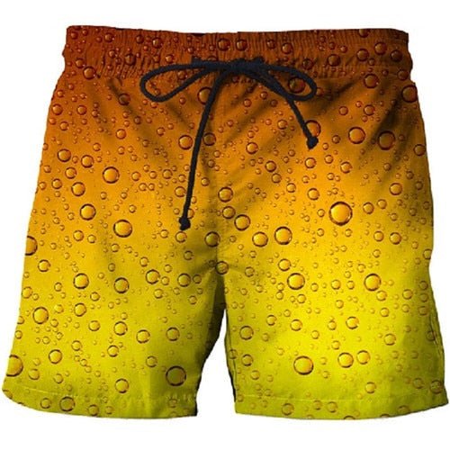 Beer cover Printed Beach Shorts Men Casual Board Shorts Vacation Quick Dry Shorts Swimwear Streetwear DropShip - Vimost Shop