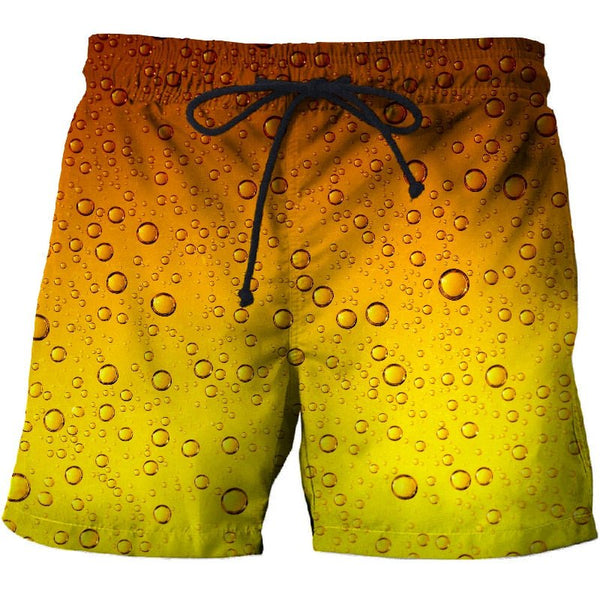 Beer cover Printed Beach Shorts Men Casual Board Shorts Vacation Quick Dry Shorts Swimwear Streetwear DropShip - Vimost Shop
