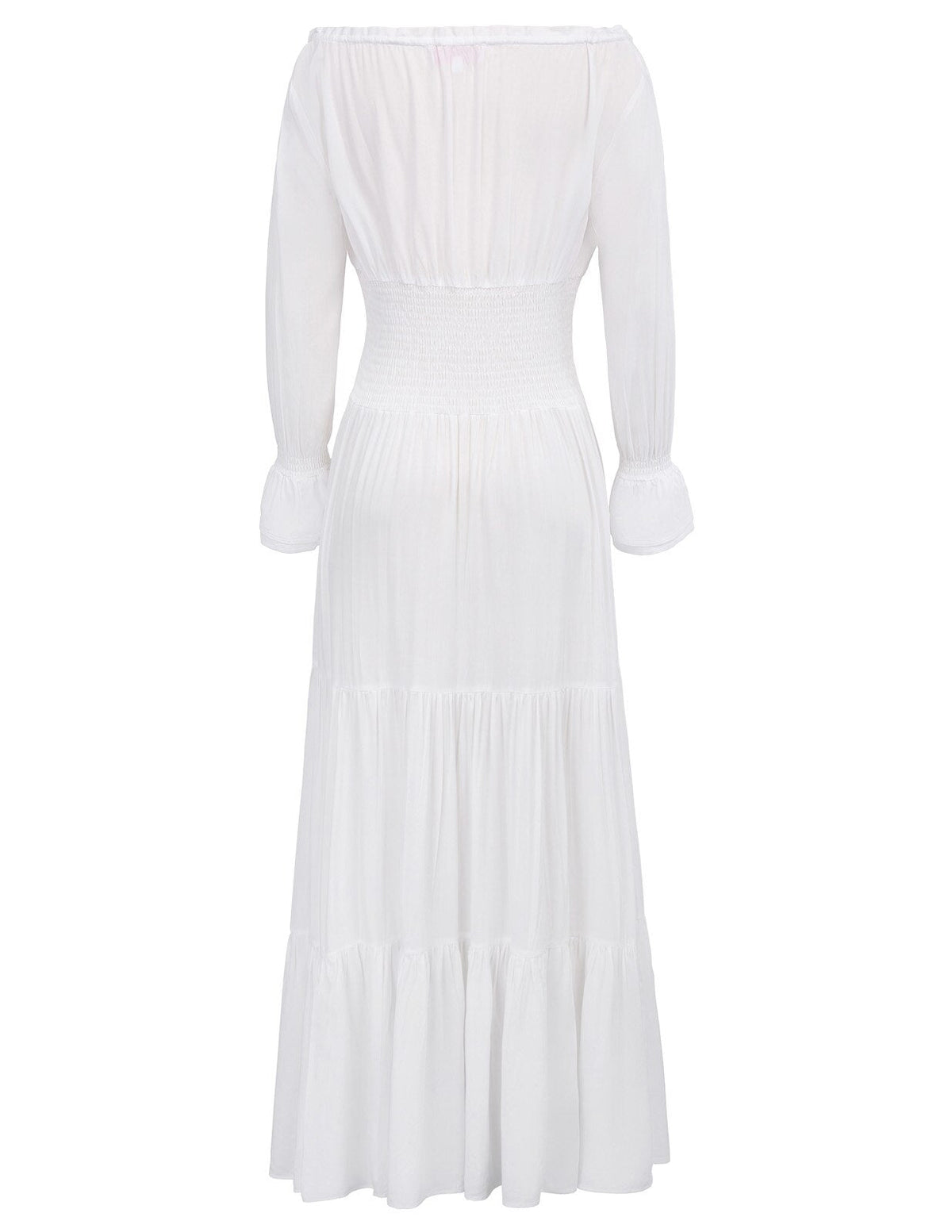 Belle Poque Women Dresses Long Sleeve Comfortable Rayon Renaissance Dresses Summer Maxi Dress Sexy Ruched Summer Autumn New Lady - Vimost Shop