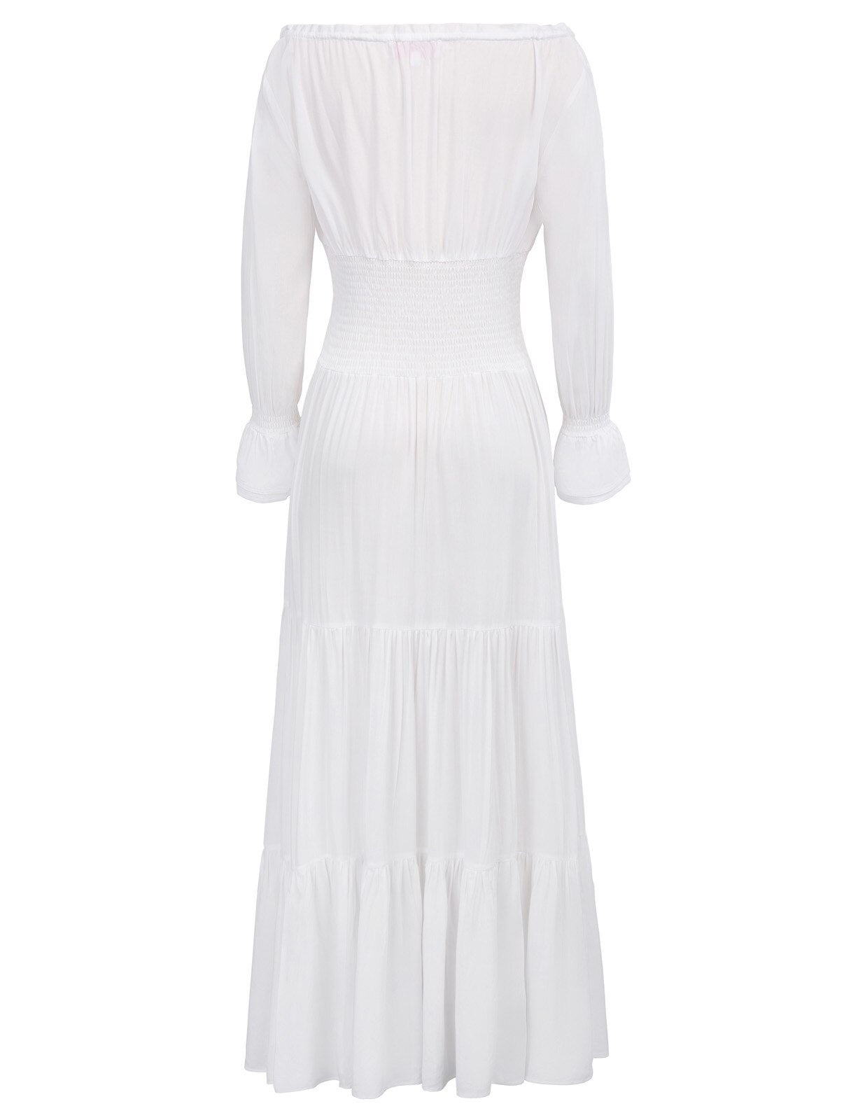 Belle Poque Women Dresses Long Sleeve Comfortable Rayon Renaissance Dresses Summer Maxi Dress Sexy Ruched Summer Autumn New Lady - Vimost Shop