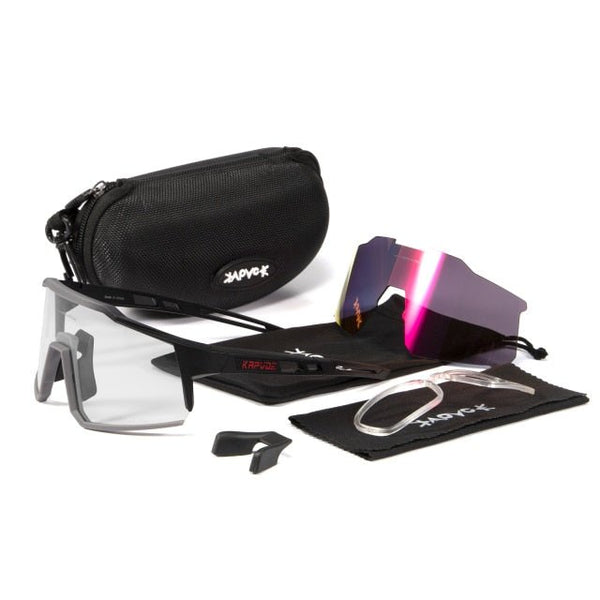 Bicycle Sports Glasses UV400 Cycling Sunglasses Motocross Driving BMX MTB Road Bikes Goggles 5 Lens Men Women Eyewear - Vimost Shop
