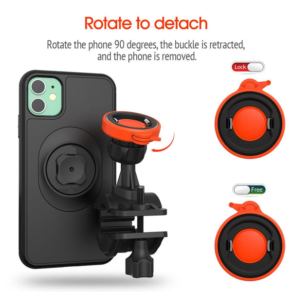 Bike Bicycle Motorcycle Handlebar Mount Holder Cell Phone Bag Bracke With Shockproof Case Protection Stand For iPhone 11 Pro Max - Vimost Shop