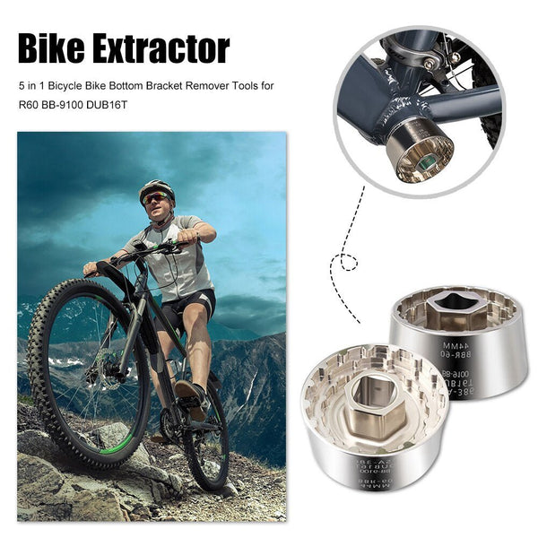 Bike Bottom Bracket Remover Repair Tools 5 in 1 Outdoor Caring Personal Bicycle Supply for DUB16T FSA386 Cycling Parts - Vimost Shop