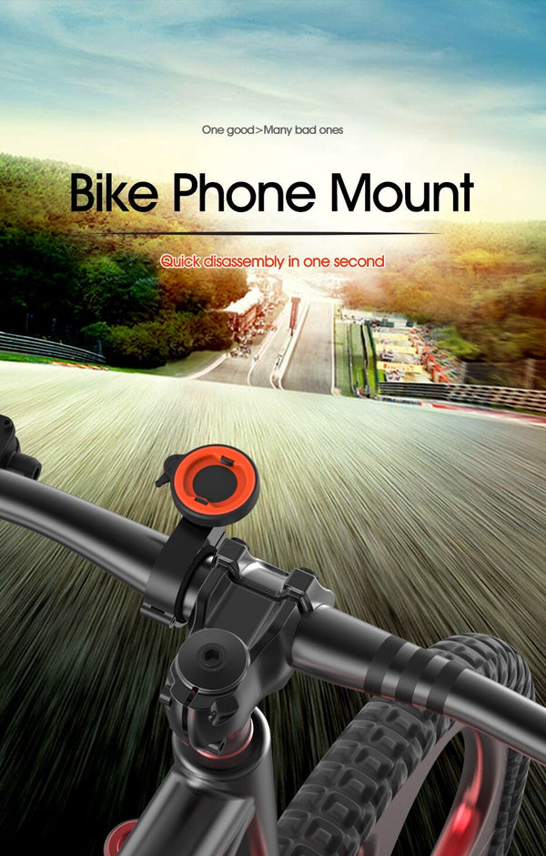 Bike Phone Holder Universal Handlebar Bicycle Mobile Cellphone Holder Motorcycle Quick Mount Stand For iPhone Samsung Xiaomi GPS - Vimost Shop