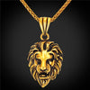 Black Lion Charms Necklace Rock Punk Style Men/Women Retro Jewelry Gold Color Stainless Steel Chain Necklace & Pendant - Vimost Shop