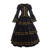 Black Rococo Lolita DressWomen Medieval Vintage Gothic Court Ball Gown Costume - Vimost Shop