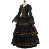 Black Rococo Lolita DressWomen Medieval Vintage Gothic Court Ball Gown Costume - Vimost Shop