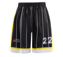 Black Stripes Design Basketball Shirts and Shorts - Vimost Shop