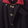 Black Vintage Trench Coat Mens Old West Rangewear Long Sleeve Single Breasted Warlock Outwear - Vimost Shop