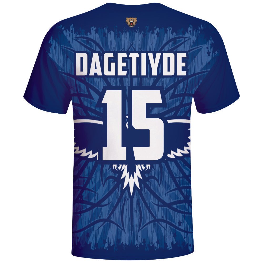 Blue Hawk Design Gaming Jersey With Your Gamer Tag - Vimost Shop