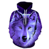 Blue rose Wolf Hoodies Men 3D Sweatshirts Harajuku Hoody Quality Pullover Streatwear Tracksuits hip hop tops - Vimost Shop