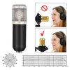 Bm800 Studio Microphone Condenser Microphone with Pop Filter&Phantom Power Vocal Record KTV Karaoke BM 800 Microfono Youtuber - Vimost Shop