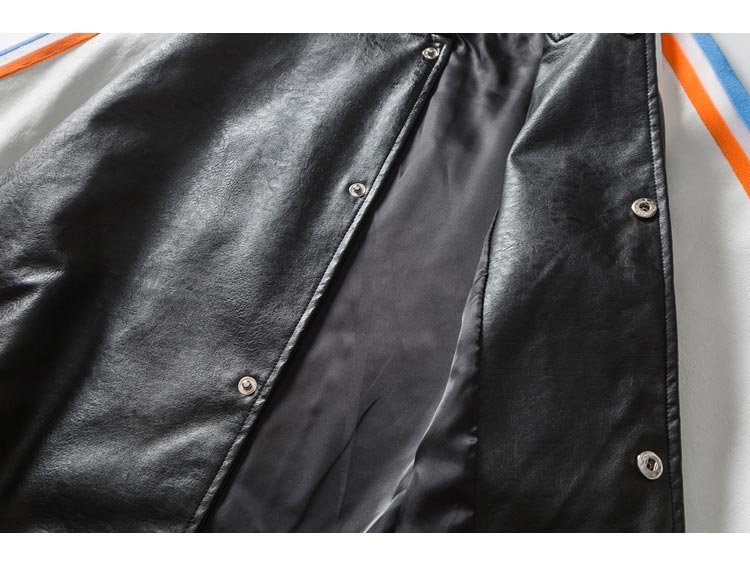 Bomber Jacket Men Colorful Striped Patchwork Heart Letter Patch Hip Hop College Style Baseball Coats Autumn Streetwear - Vimost Shop