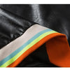 Bomber Jacket Men Colorful Striped Patchwork Heart Letter Patch Hip Hop College Style Baseball Coats Autumn Streetwear - Vimost Shop