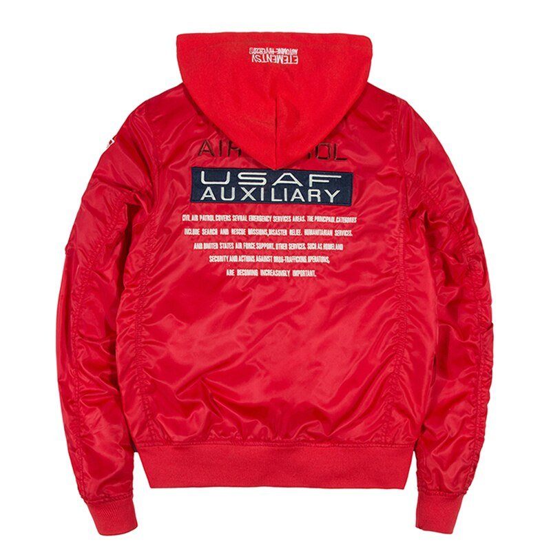 Bomber Men Badge Air Pilot MA-1 Men's Jacket Hip Hop Outwear - Vimost Shop