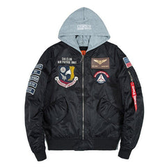 Bomber Men Badge Air Pilot MA-1 Men's Jacket Hip Hop Outwear - Vimost Shop