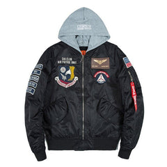 Bomber Men Badge Air Pilot MA-1 Men's Jacket Hip Hop Outwear