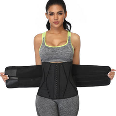 Boned Latex Waist Trainer Corsets for Women Weight Loss Body Trimmer Belt Slimming Shaper Workout Faja Compression Sweat Girdles - Vimost Shop
