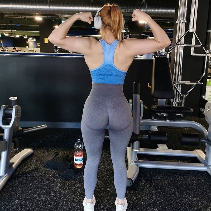 Booty Ruched Sports Pants Yoga Leggings Gym Workout Training Tights Tummy Control Trousers Running Activewear Fitness Clothing - Vimost Shop