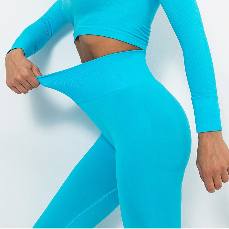 Booty Ruched Sports Pants Yoga Leggings Gym Workout Training Tights Tummy Control Trousers Running Activewear Fitness Clothing - Vimost Shop