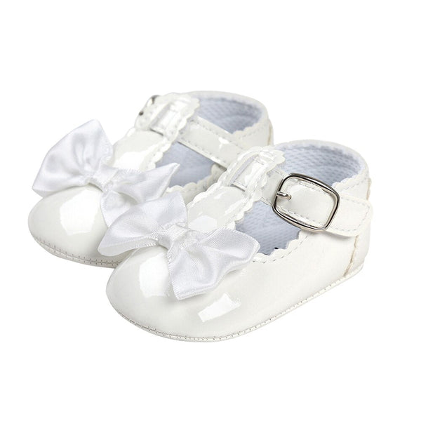 Born Baby Girl Shoes Bowknot Party Princess Baby Shoes Casual PU Leather Buckle Toddler Shoes Baby Booties chaussures - Vimost Shop