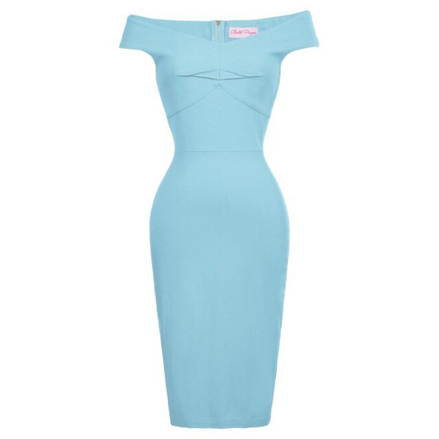 BP Womens Pin Up 1950s Retro Business OL Lady Hips-Wrapped Bodycon Pencil Skirts - Vimost Shop