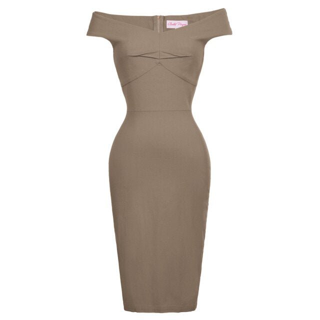 BP Womens Pin Up 1950s Retro Business OL Lady Hips-Wrapped Bodycon Pencil Skirts - Vimost Shop