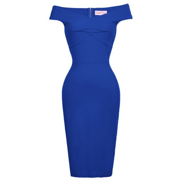 BP Womens Pin Up 1950s Retro Business OL Lady Hips-Wrapped Bodycon Pencil Skirts - Vimost Shop