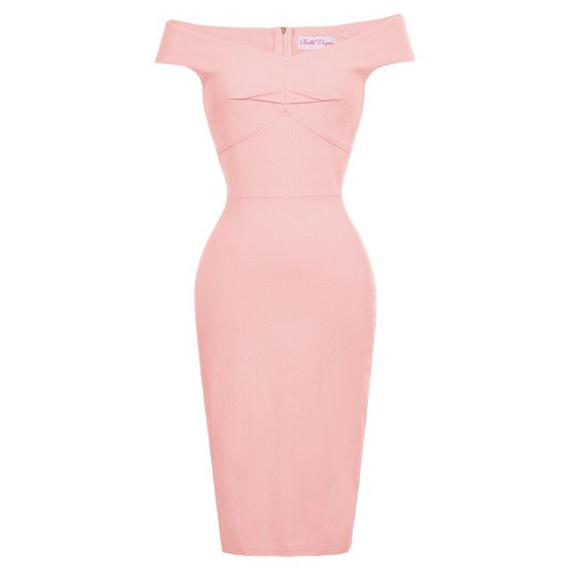 BP Womens Pin Up 1950s Retro Business OL Lady Hips-Wrapped Bodycon Pencil Skirts - Vimost Shop