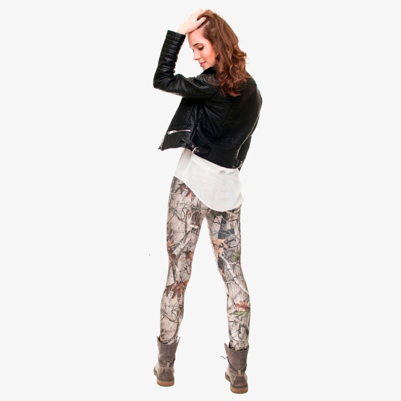 Brand Fashion Camo Branches 3D Printing High Quality Slim Legging Women Casual Home Leggings Woman Pants - Vimost Shop