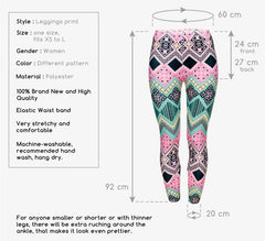 Brand New Fashion Aztec Printing legins Punk Women's Legging Stretchy Trousers Casual Slim fit Pants Leggings - Vimost Shop