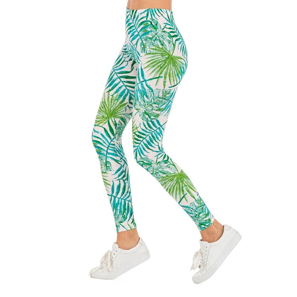 Brands Women Fashion Legging Floral sloth Printing leggins Slim legins High Waist Leggings Woman Pants - Vimost Shop
