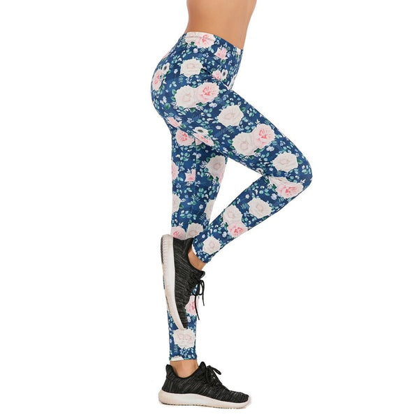 Brands Women Fashion Legging Floral sloth Printing leggins Slim legins High Waist Leggings Woman Pants - Vimost Shop