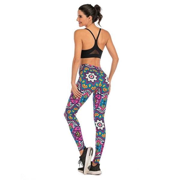 Brands Women Fashion Legging Floral sloth Printing leggins Slim legins High Waist Leggings Woman Pants - Vimost Shop