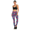 Brands Women Fashion Legging Floral sloth Printing leggins Slim legins High Waist Leggings Woman Pants - Vimost Shop