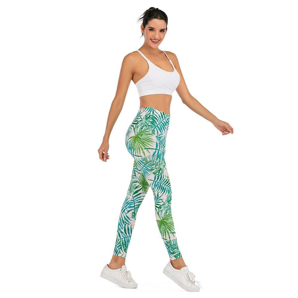 Brands Women Fashion Legging Floral sloth Printing leggins Slim legins High Waist Leggings Woman Pants - Vimost Shop