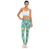 Brands Women Fashion Legging WATERCOLOUR PALMS Printing leggins Slim High Waist Leggings Woman Pants - Vimost Shop