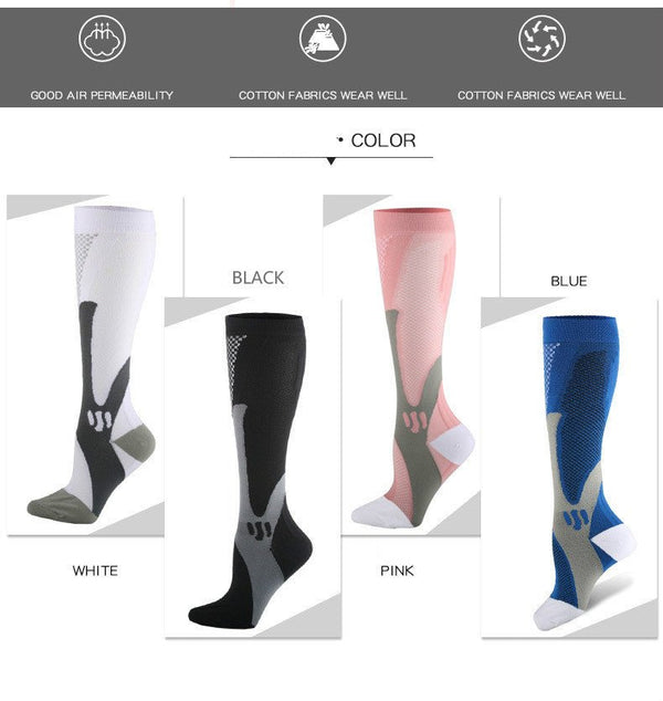 Brothock Compression Socks Nylon Medical Nursing Stockings Specializes Outdoor Cycling Fast-drying Breathable Adult Sports Socks - Vimost Shop