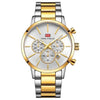 Business Top Royal Brand Quartz Man Watch Chronograph Clock Luxury Gold Metal Band часы Waterproof Luminous Wristwatch - Vimost Shop