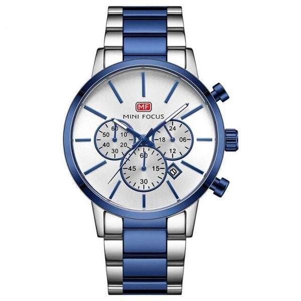 Business Top Royal Brand Quartz Man Watch Chronograph Clock Luxury Gold Metal Band часы Waterproof Luminous Wristwatch - Vimost Shop