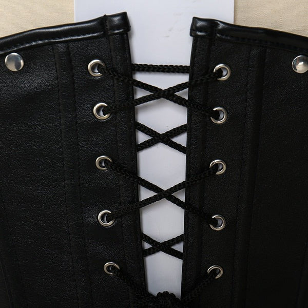 Bustiers & Corsets Burlesque Vintage Halter Boned Bustier Tops Gothic Waist Trainer Corsets Vest Underbust Steampunk Corselet - Vimost Shop