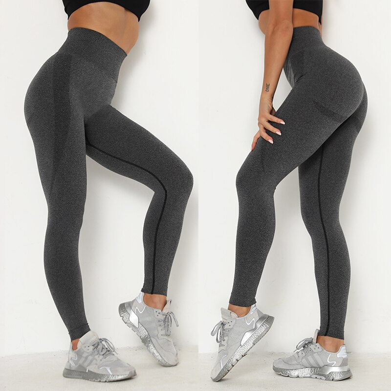 Butt Ruched Yoga Pants High Waist Tummy Control Seamless Leggings Workout Tight Running Sportswear Gym Clothing Fitness Leggins - Vimost Shop