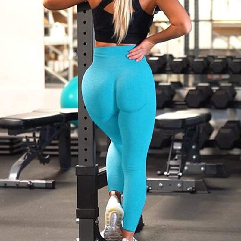 Butt Ruched Yoga Pants High Waist Tummy Control Seamless Leggings Workout Tight Running Sportswear Gym Clothing Fitness Leggins - Vimost Shop