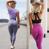 Butt Ruched Yoga Pants High Waist Tummy Control Seamless Leggings Workout Tight Running Sportswear Gym Clothing Fitness Leggins - Vimost Shop
