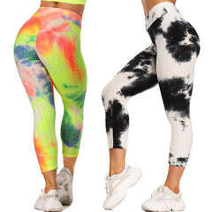 Calf Length Anti-Cellulite Leggings Women Scrunch Back pant Push Up Black Sport Leggings Fitness High Waist Workout Activewear