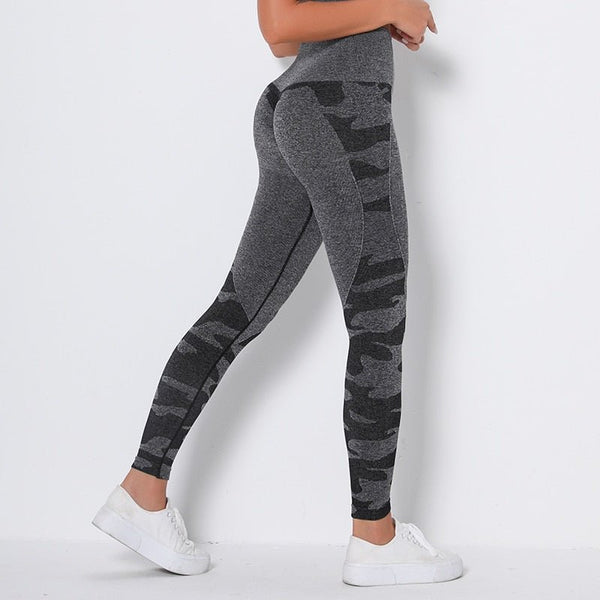 Camo Fitness Yoga Pants Booty Scrunch Seamless Leggings High Waist Gym Sportwear Running Tights Workout Pants Jogging Trousers - Vimost Shop