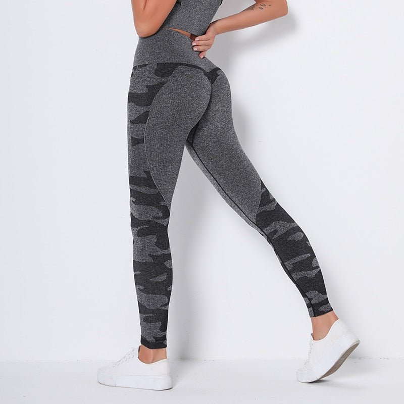 Camo Fitness Yoga Pants Booty Scrunch Seamless Leggings High Waist Gym Sportwear Running Tights Workout Pants Jogging Trousers - Vimost Shop
